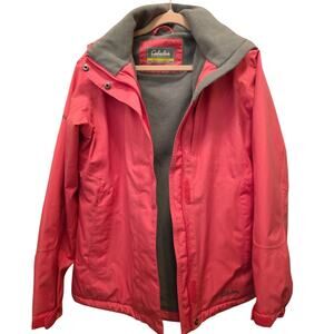 Cabela's Womens SMALL Detachable Hood Jacket Dry Plus Catalina Pink